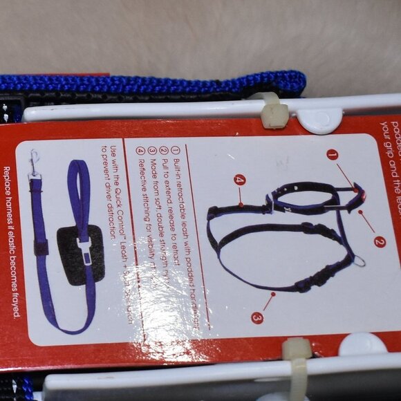 Extra Large Dog Built in Harness and Leash Blue - Picture 5 of 9